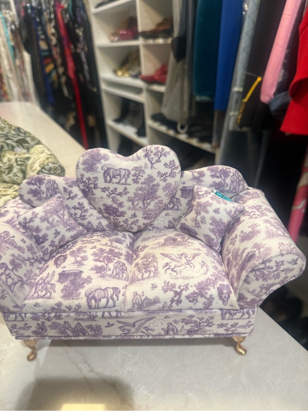 Jewelry box small couches with mirror rings and jewelry holder inside New pick 1 - Picture 6 of 10